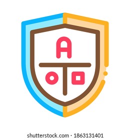 Academy Emblem Logo Icon Vector. Outline Academy Emblem Logo Sign. Isolated Contour Symbol Illustration
