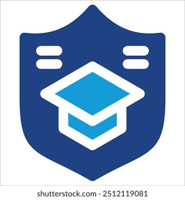 Academy icon vector concept of Business Insurance icon symbol illustration
