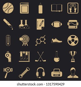 Academy icons set. Simple set of 25 academy vector icons for web for any design
