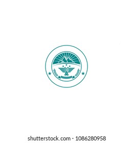 academy logo design template vector editable