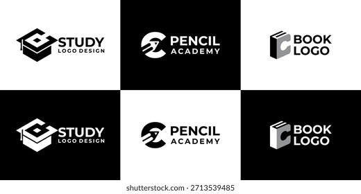 Akademie Logo Buchstabe C Vektor modern, Bildung Logo Design