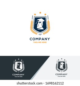 Academy Logo. A unique, exclusive, elegant, professional, clean, simple, modern logo. Great logo for any company with strong feels, It would be perfect for your company