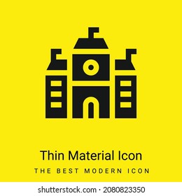 Academy minimal bright yellow material icon