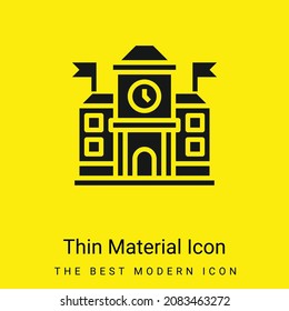 Academy minimal bright yellow material icon