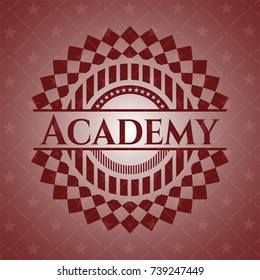 Academy red emblem