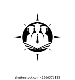 academy school logo design vector	