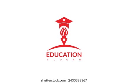 Academy school university logo design.