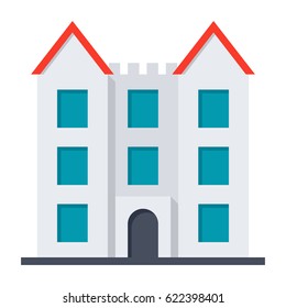 Academy of science, vector illustration in flat style