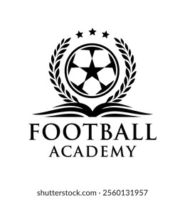 Academy soccer sport club logo design vector. Logo design template for soccer team or soccer academy.