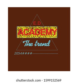 academy t shirt vector design 