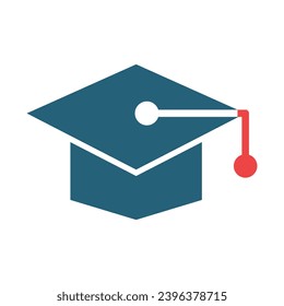 Academy Vector Glyph Two Color Icons For Personal And Commercial Use.
