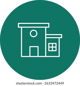 Academy Vector Line Circle Icon Design