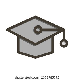 Academy Vector Thick Line Filled Colors Icon For Personal And Commercial Use.
