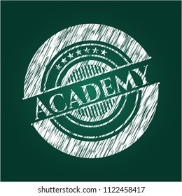 Academy written on a chalkboard