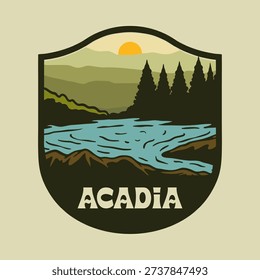 ACADIA 1 NATIONAL PARK VECTOR LOGO