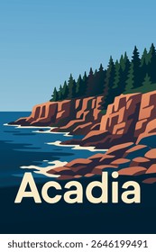 Acadia National Park offers stunning ocean views from its towering cliffs, where rugged terrain meets the Atlantic Ocean. Perfect for outdoor enthusiasts and nature lovers