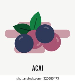 Acai Super Foods Icon