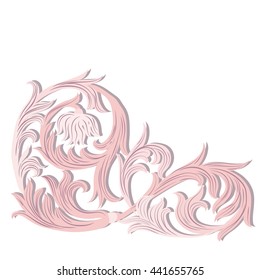 Acanthus leaf ornament pattern