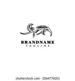 acanthus leaves logo cartoon icon design template modern vector simple