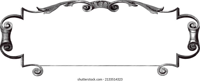Acanthus leaves and scroll work define this classic frame typically seen on legal tender.