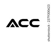 ACC A C C Letter Logo Design. a c c alphabet