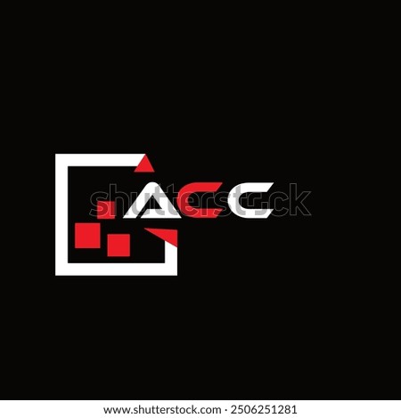 ACC creative minimalist letter logo. ACC unique vector initials alphabet letter logo design
