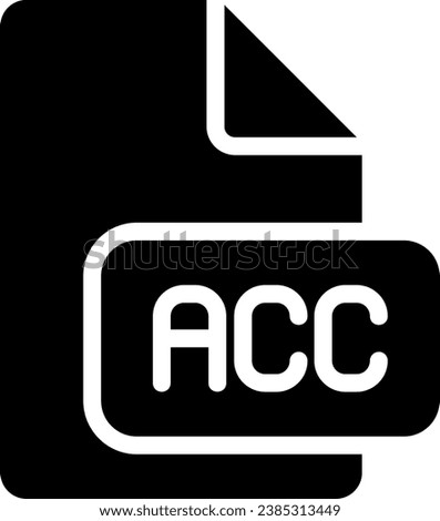 acc glyph icon illustration vector