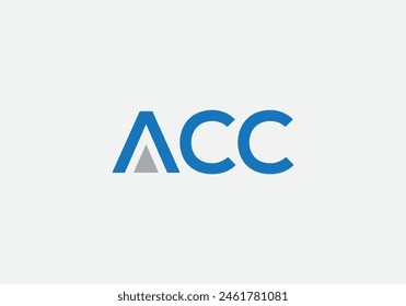 ACC Letter Logo Design vector Template. Abstract Letter ACC Linked Logo