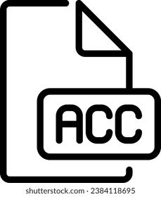 acc line icon illustration vector