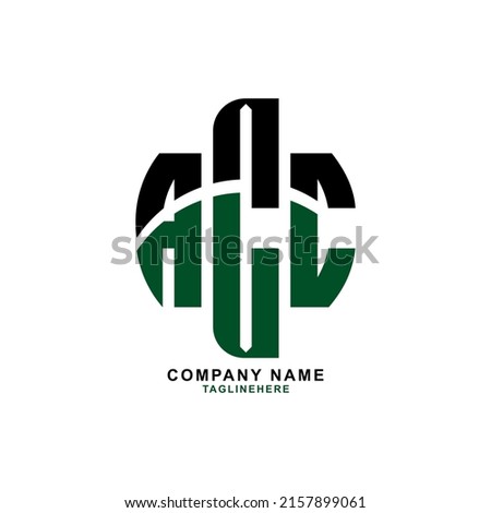 ACC Three letter logo design with white background