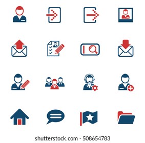 accaunt web icons for user interface design