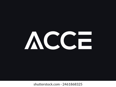 ACCE Letter Logo Design vector Template. Abstract Letter ACC Linked Logo