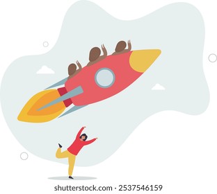 Acelere os negócios, aumente a agilidade e a eficiência, velocidade ou rapidez, inovação para aumentar o conceito de velocidade de trabalho.caracteres simples.