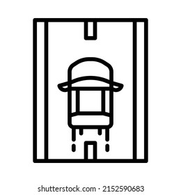 Acelerar el icono. Diseño De Estilo De Arte De Línea Aislado En Fondo Blanco
