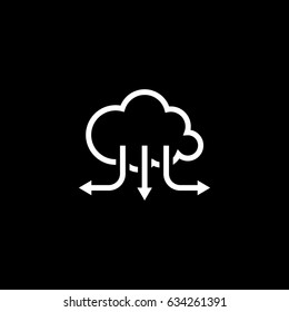Accelerate Your Cloud Icon. Business Concept. Flat Design Isolated Illustration.