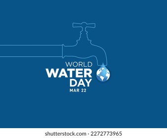 Accelerating Change - World Water Day and World Toilet Day 2023 vector Concept. Every Drop Matters. Saving water and world environmental protection concept- Environment day