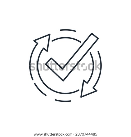 Acceleration of action. Vector linear icon isolated on white background.