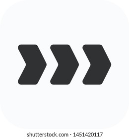 
Acceleration icon, arrow flat symbol vector design. Great for mobile app, web design, print materials, etc.