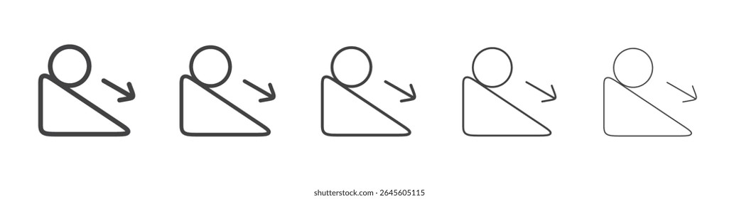 Acceleration icon outline ilustration vector symbol