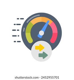  Acceleration icon in vector. Logotype
