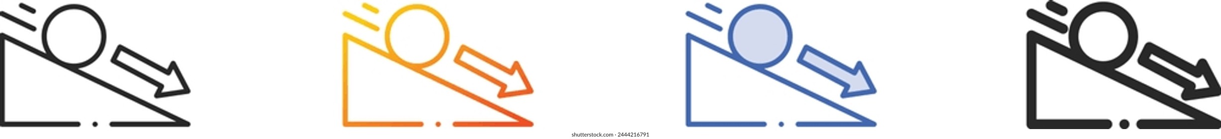 acceleration icon.Thin Linear, Gradient, Blue Stroke and bold Style Design Isolated On White Background