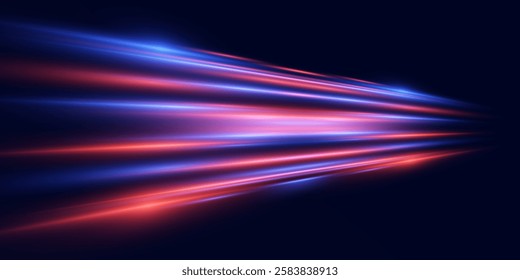 Acceleration speed.Dynamic line movements.Light effect.Vector.EPS 10.
