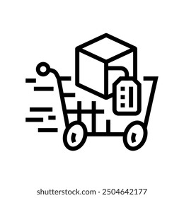 acceleration technical sales engineer line icon vector. acceleration technical sales engineer sign. isolated contour symbol black illustration