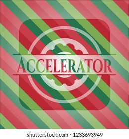 Accelerator christmas badge.