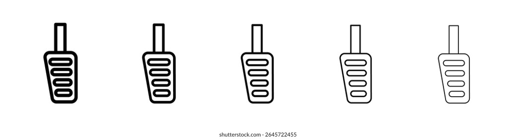 accelerator icon simple vector outline logo