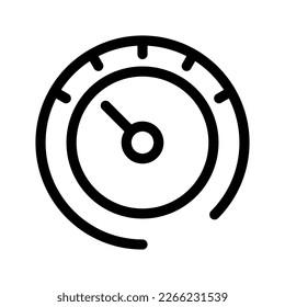 Ilustración del diseño del símbolo del vector del icono del acelerador