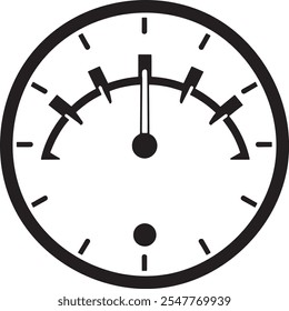 Accelerometer Black Vector Simple Design