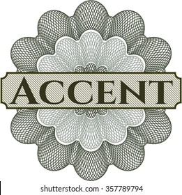Accent abstract rosette
