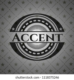 Accent black badge