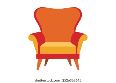 Accent chair creative vector design on a white background